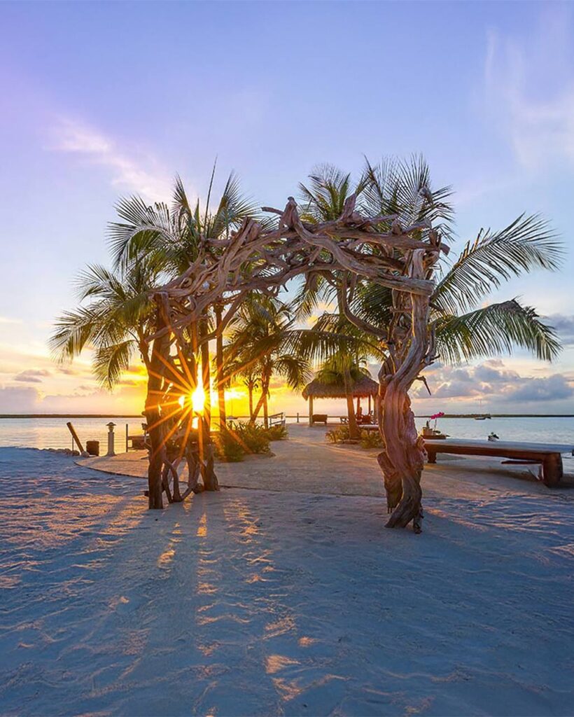 largo resort beach sunset of florida bay destination